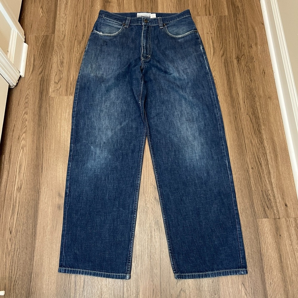 Vintage Old Navy Mechanics Loose Baggy Skater Jeans 32x32 Y2K Denim